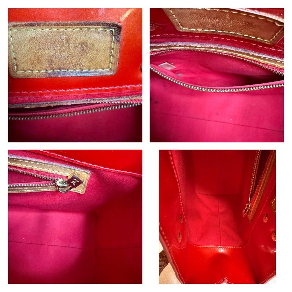 Louis Vuitton Red Vernis Tote- see callouts - Picture 8 of 8